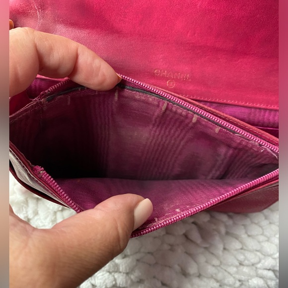 Chanel Pink Caviar Leather Wallet - Picture 7 of 15